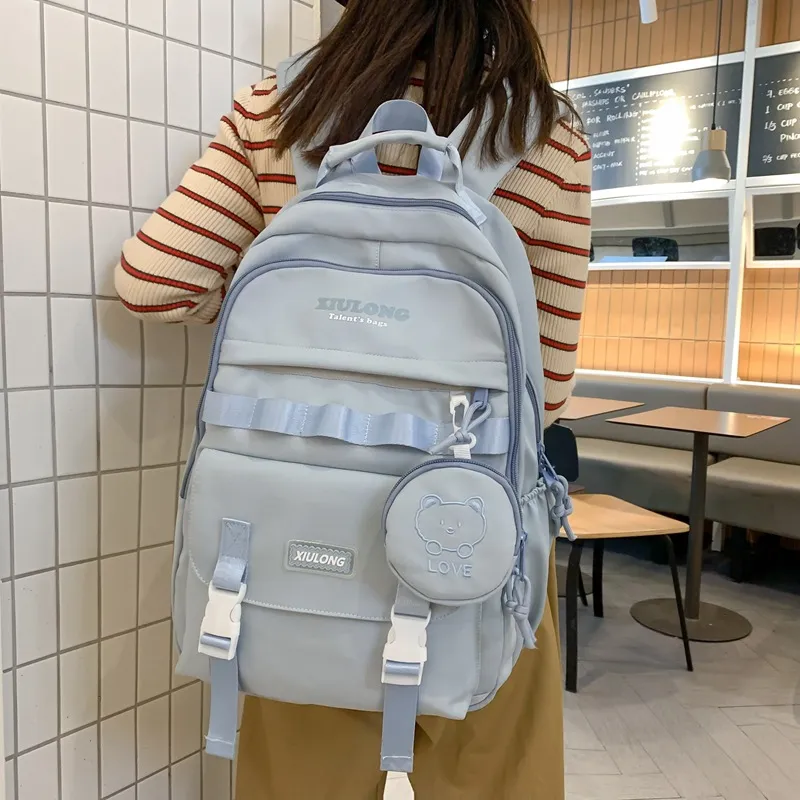 O'ROTA Nylon Backpack Regular Women's Multicolor-9
