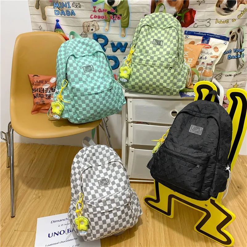 O'ROTA Nylon Backpack Unisex Multicolor-4