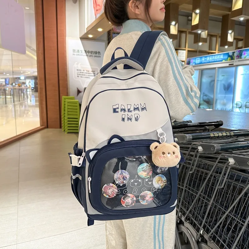 O'ROTA Nylon Backpack Unisex Multicolor-6