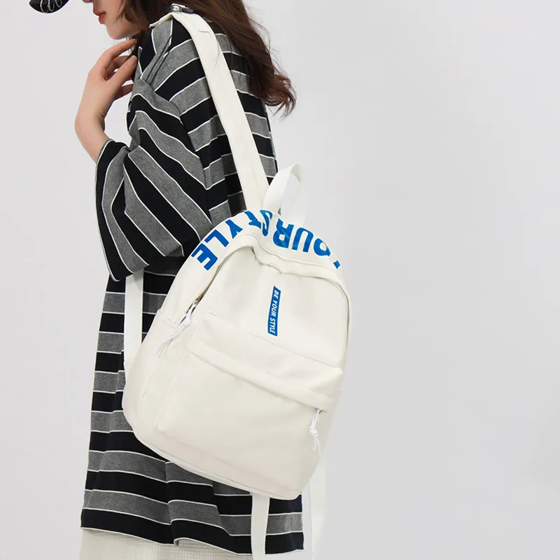 O'ROTA Nylon Backpack Unisex Multicolor-8