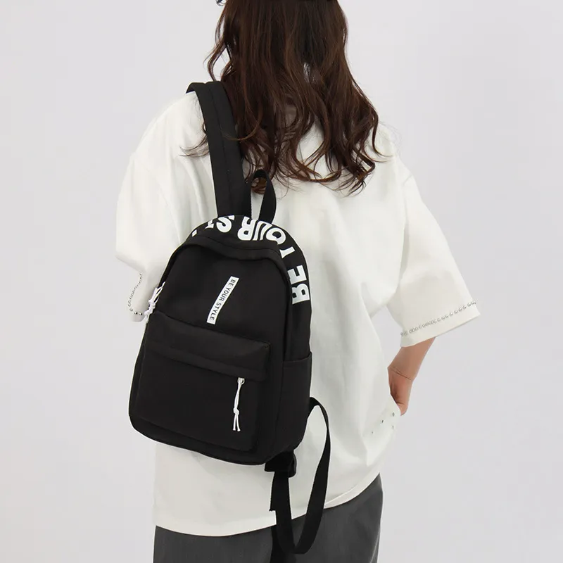 O'ROTA Nylon Backpack Unisex Multicolor-5