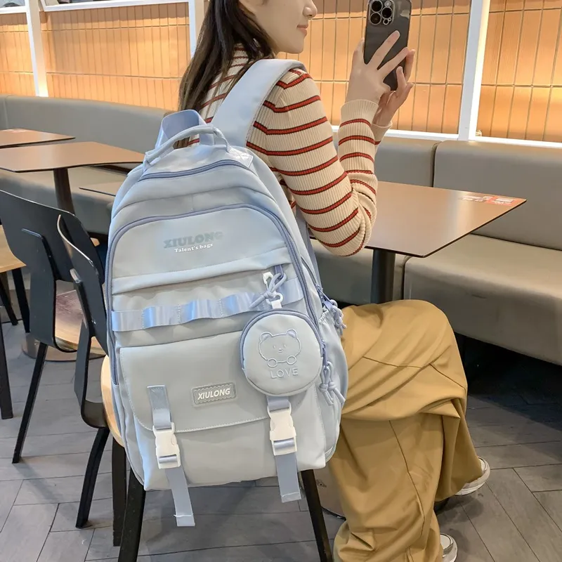 O'ROTA Nylon Backpack Regular Women's Multicolor-8