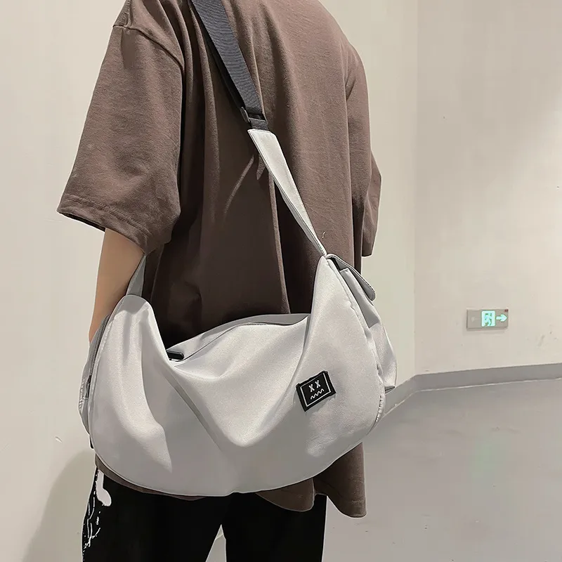 O'ROTA Nylon One Shoulder Travel Bag Unisex Multicolor-12