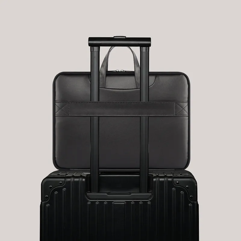 O'ROTA Pu Laptop Bags Briefcases Regular Unisex Black-2