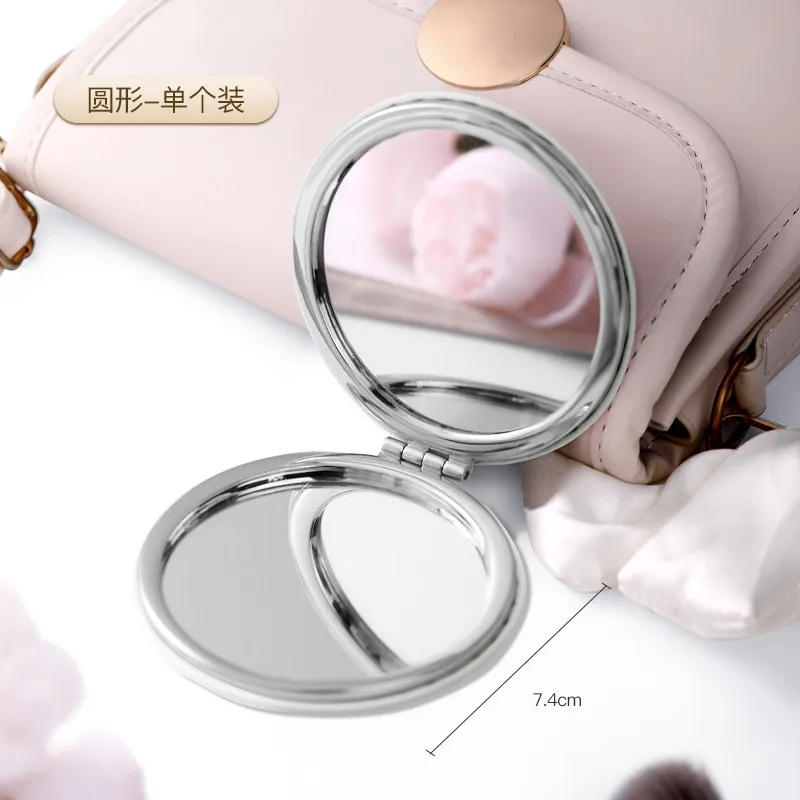 Gentle Welcome Mini Portable Pocket Mirror With PU Leather Upper Handheld Magnetic Double Sided Foldable Mirror-1