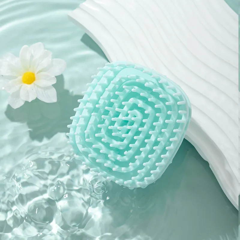 Gentle Welcome Japanese Silicone Handheld Scalp Cleanser Massage Brush Clean The Scalp-5