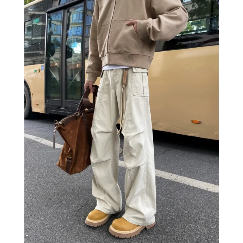PAINT STAIN Workwear Style Pants Unisex-4