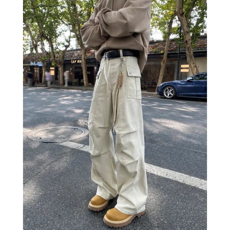PAINT STAIN Workwear Style Pants Unisex-3