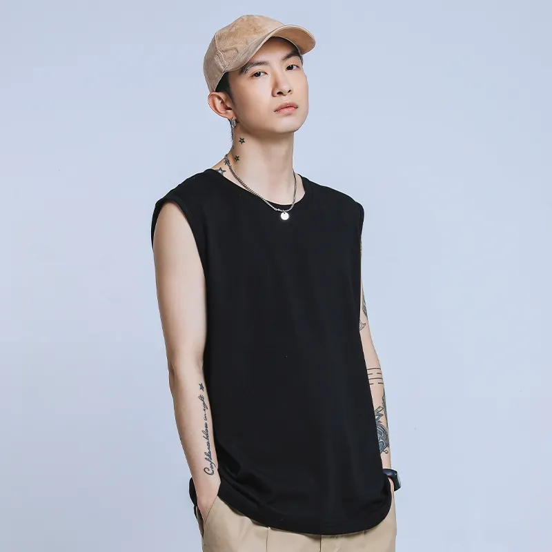 Cotton Gene Men Tank Tops-8