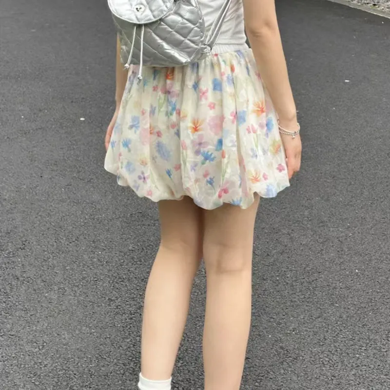 Cotton Gene Casual Short Skirts Women's-1