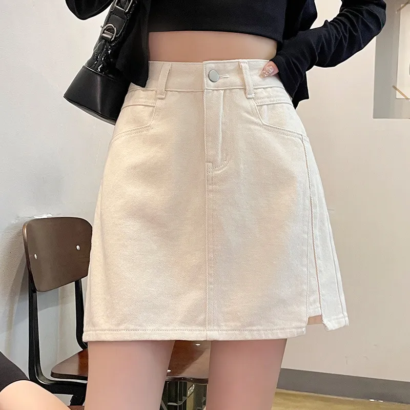 Cotton Gene Denim Short Skirts Women's-2