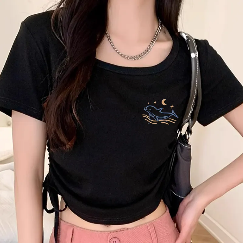 Cotton Gene Set in Sleeve T Shirt Women's-6