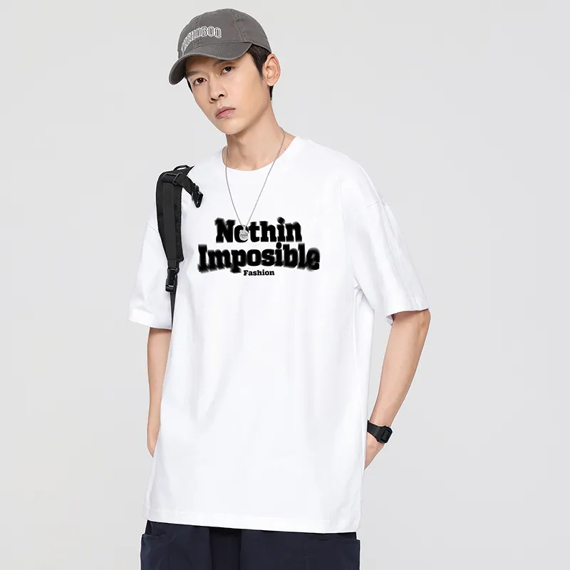 Cotton Gene Drop Shoulder Sleeve T Shirt Unisex-1
