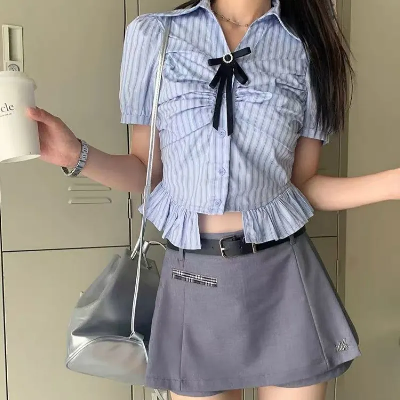 Cotton Gene Two Piece Skirt Sets Women's Picture Color + Gift Bag-2