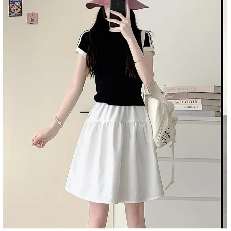 Cotton Gene Casual Short Skirts Women's-4