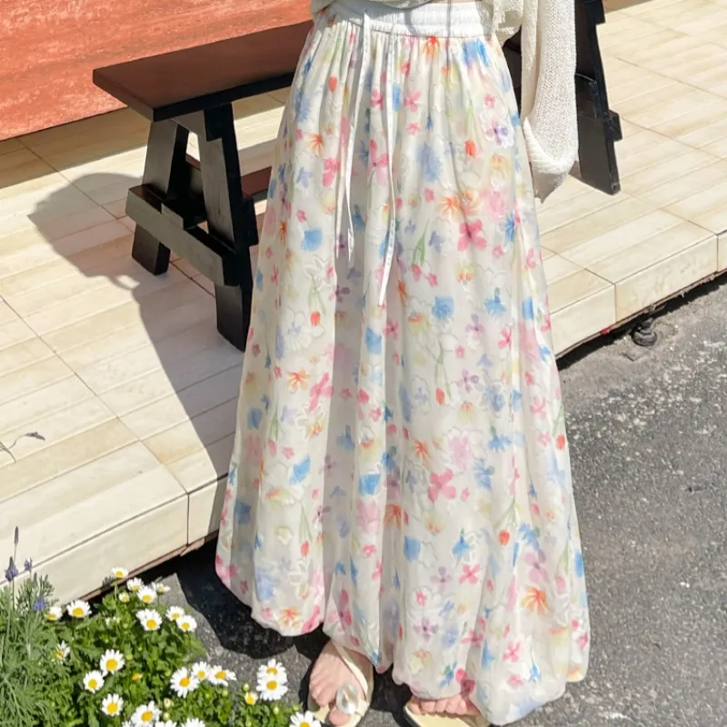 Cotton Gene Casual Long Skirt Women's-3