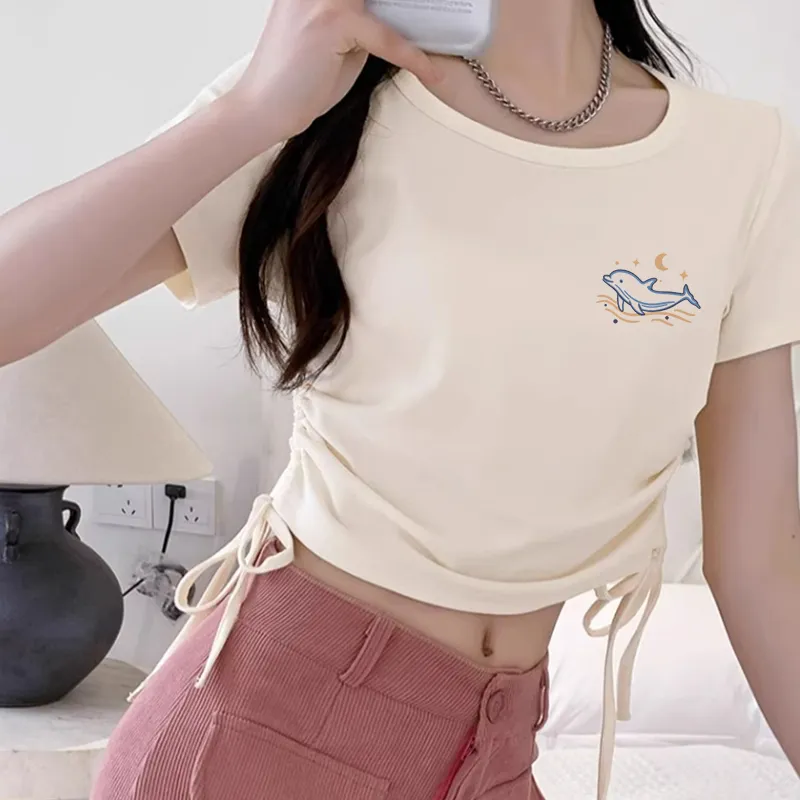 Cotton Gene Set in Sleeve T Shirt Women's-10