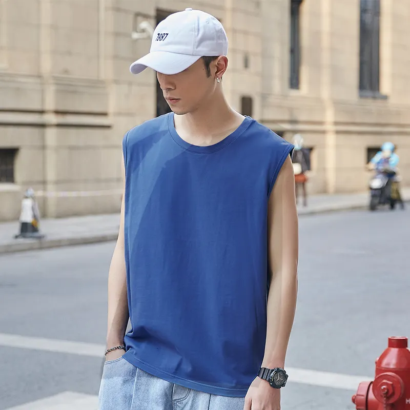Cotton Gene Men Tank Tops-2