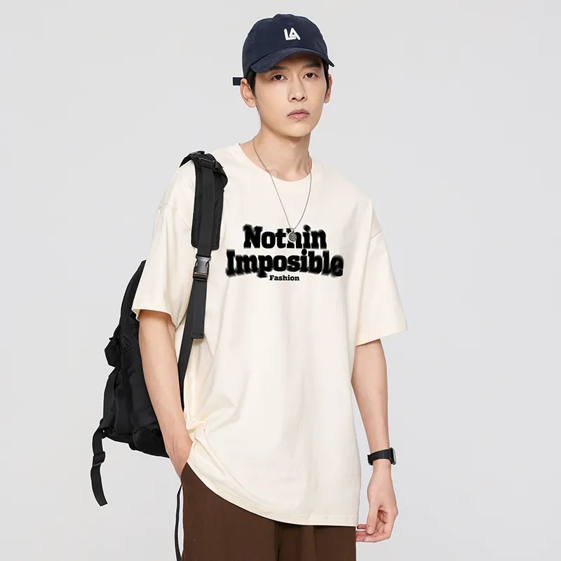 Cotton Gene Drop Shoulder Sleeve T Shirt Unisex-12