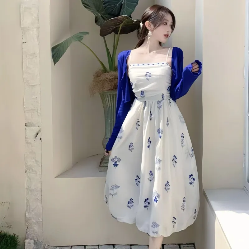 Cotton Gene Two Piece Skirt Sets Women's-4