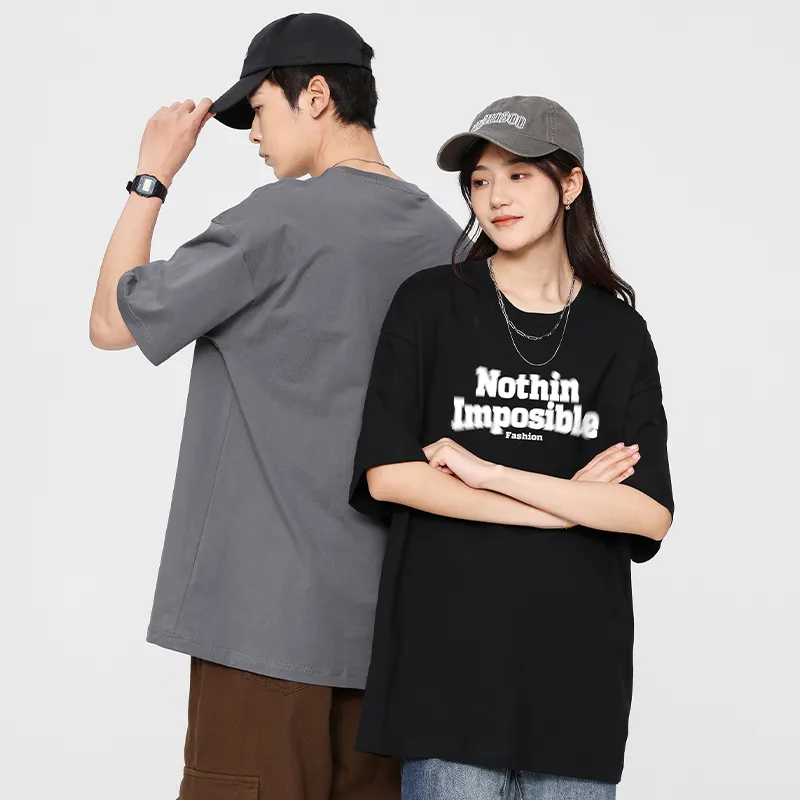Cotton Gene Drop Shoulder Sleeve T Shirt Unisex-6
