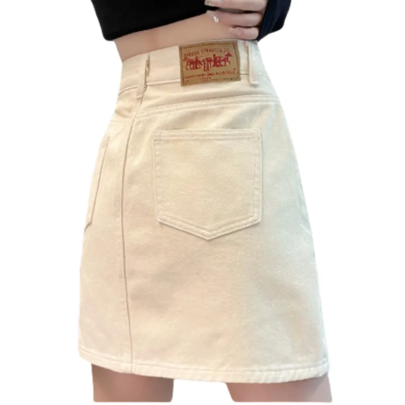 Cotton Gene Denim Short Skirts Women's-1