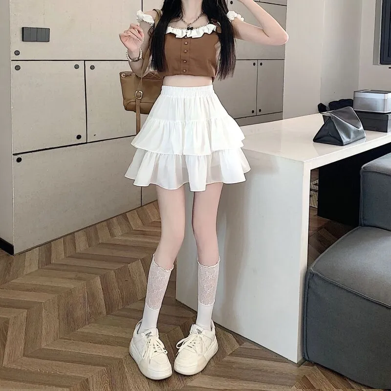 Cotton Gene Casual Short Skirts Women's-11