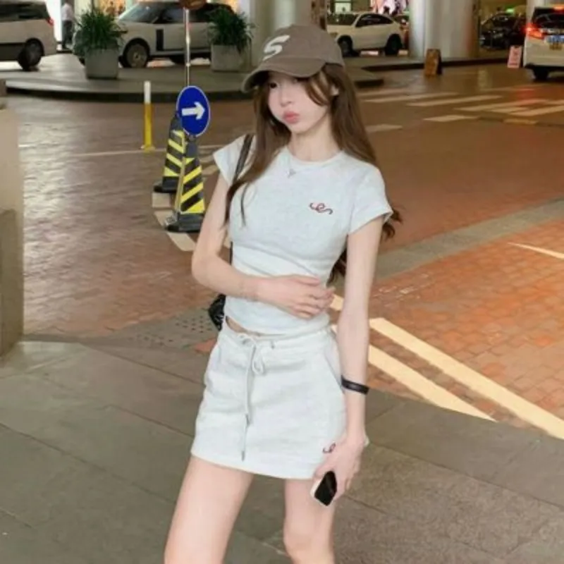 Cotton Gene Two Piece Skirt Sets Women's-2
