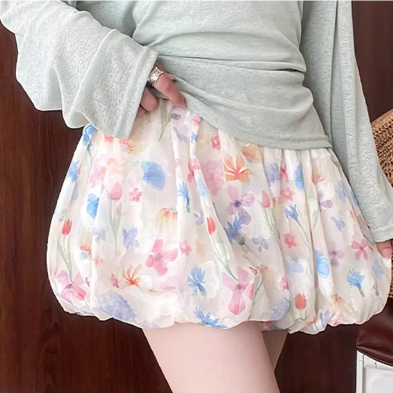 Cotton Gene Casual Short Skirts Women's-3