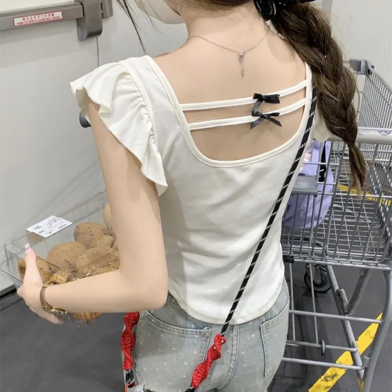 Cotton Gene Crop Tops Women's-11