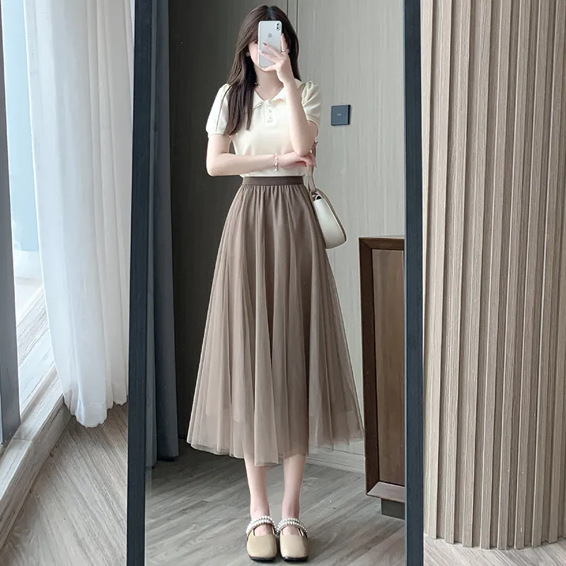 Cotton Gene Casual Long Skirt Women's-14