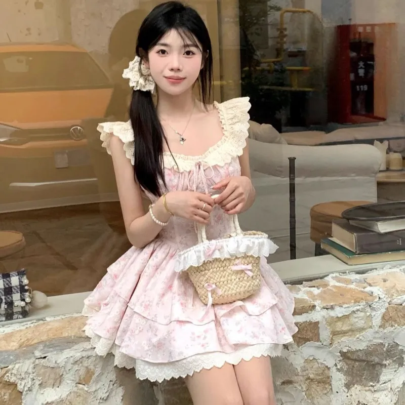 Cotton Gene Slip Dresses Women's-3