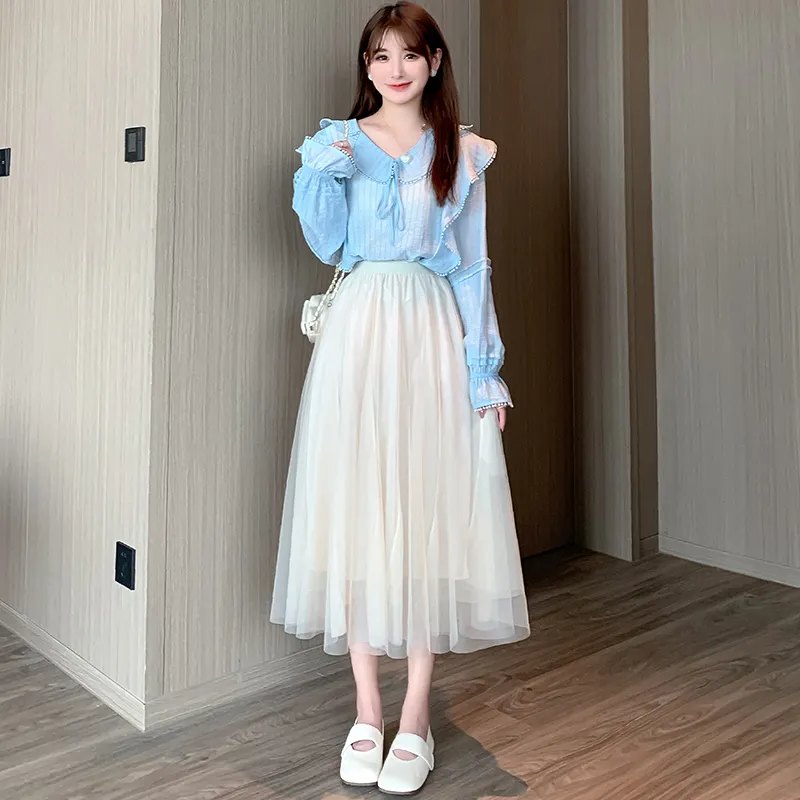 Cotton Gene Casual Long Skirt Women's-17