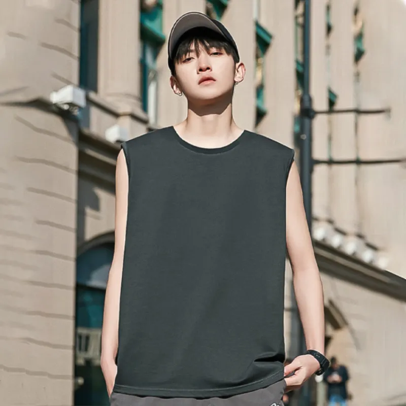 Cotton Gene Men Tank Tops-4