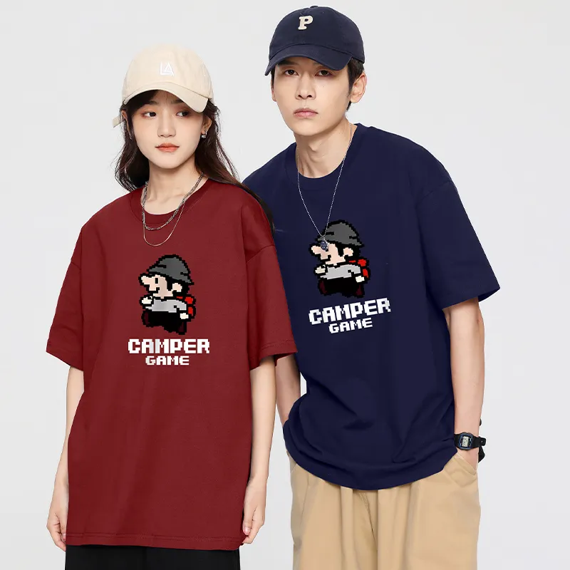 Cotton Gene Drop Shoulder Sleeve T Shirt Unisex-4