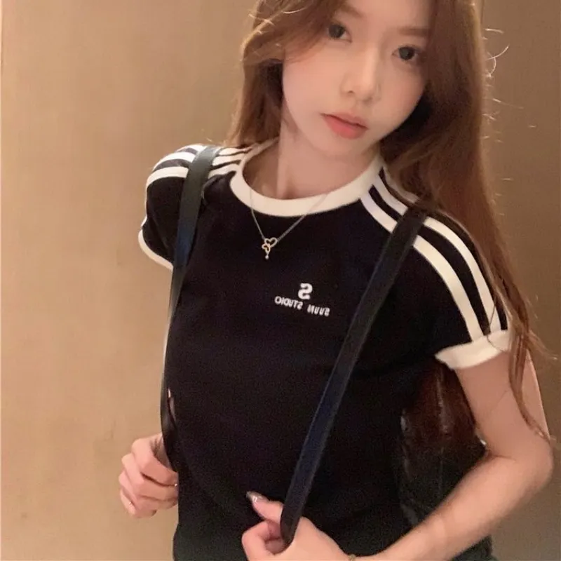 Cotton Gene Crop Tops Women's-5
