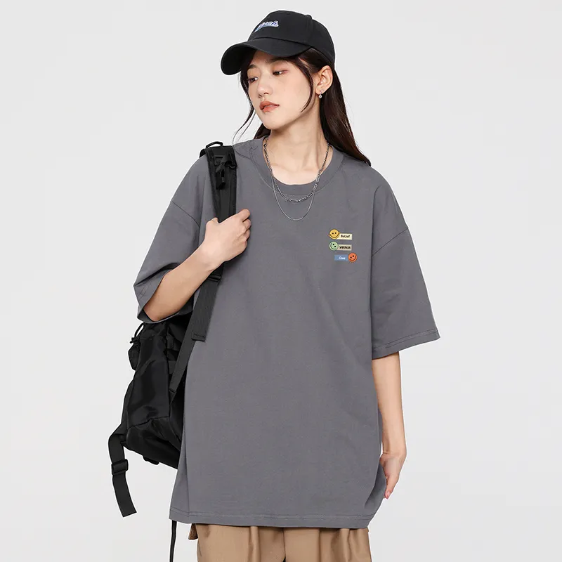 Cotton Gene Drop Shoulder Sleeve T Shirt Women's-6