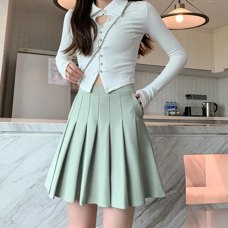 Cotton Gene Pleated Skirt Women's-9