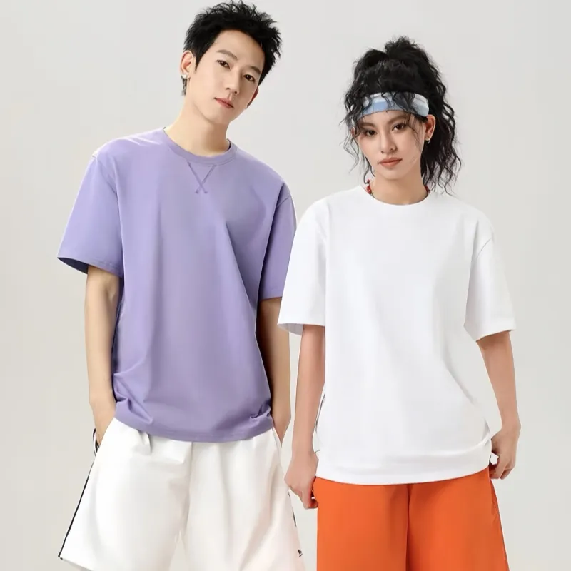 Cotton Gene Drop Shoulder Sleeve T Shirt Unisex-14