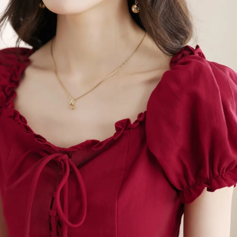 Cotton Gene Short Sleeved Dress Women's-6