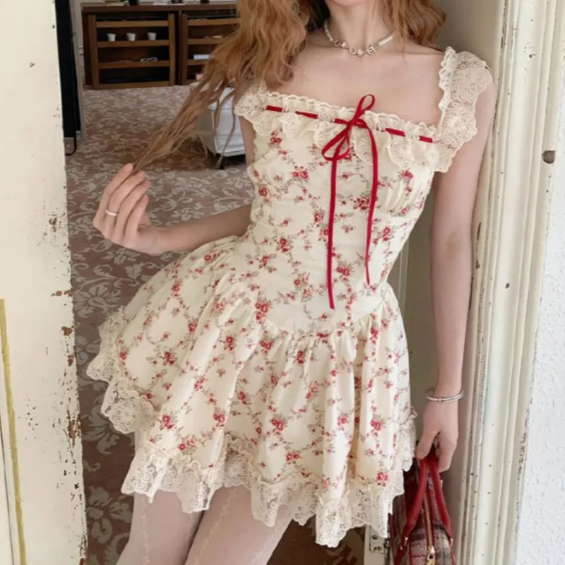 Cotton Gene Slip Dresses Women's Image Color A150-3