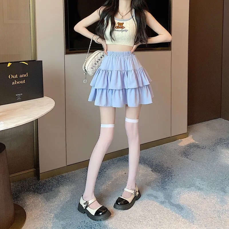 Cotton Gene Casual Short Skirts Women's-2