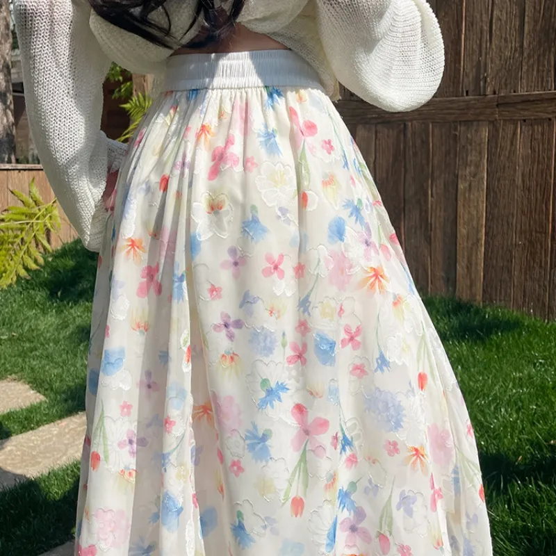 Cotton Gene Casual Long Skirt Women's-4