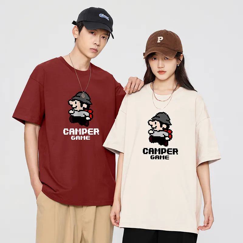 Cotton Gene Drop Shoulder Sleeve T Shirt Unisex-10