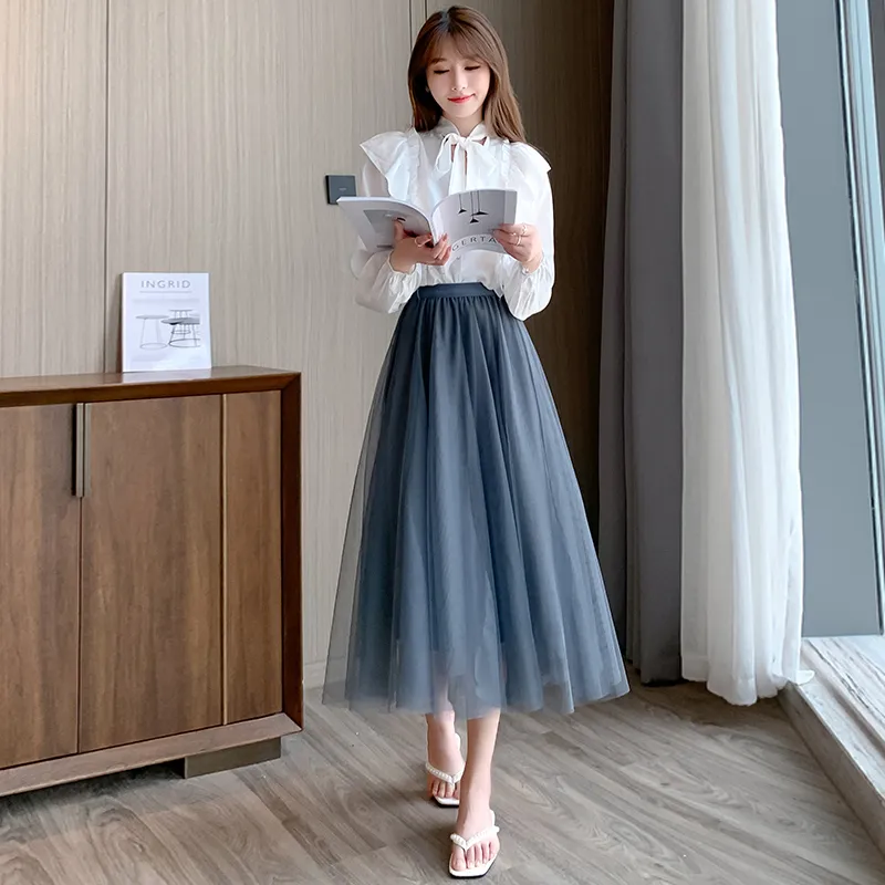 Cotton Gene Casual Long Skirt Women's-16