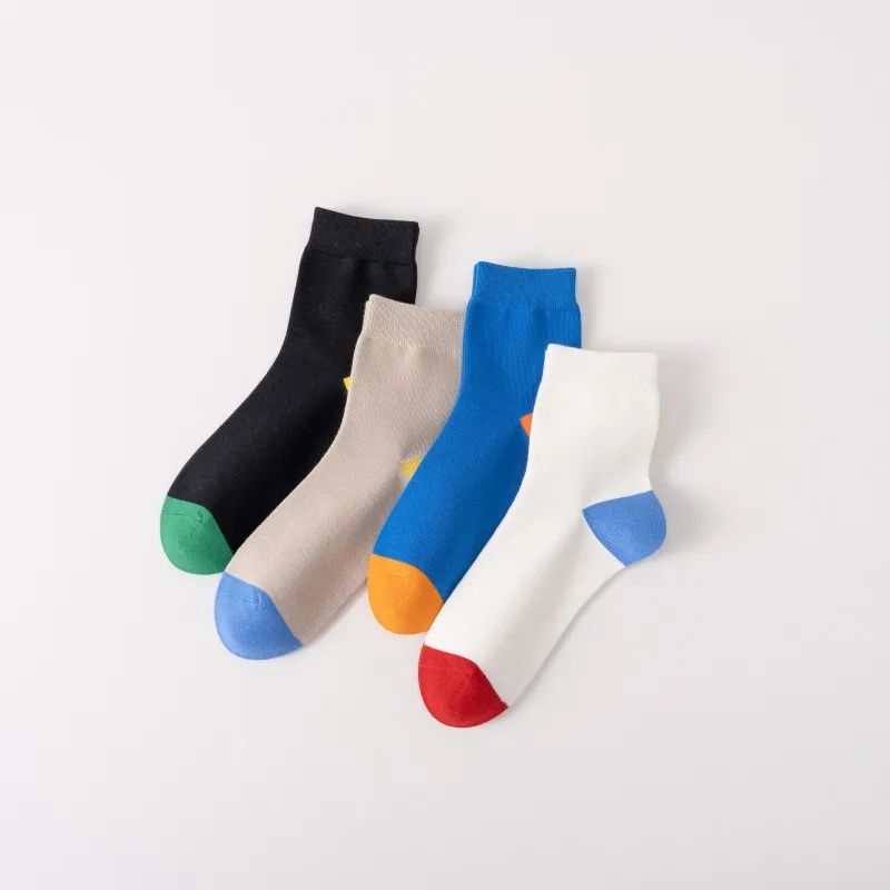 Cotton Gene Mid Calf Socks Men's 4 Pack-5