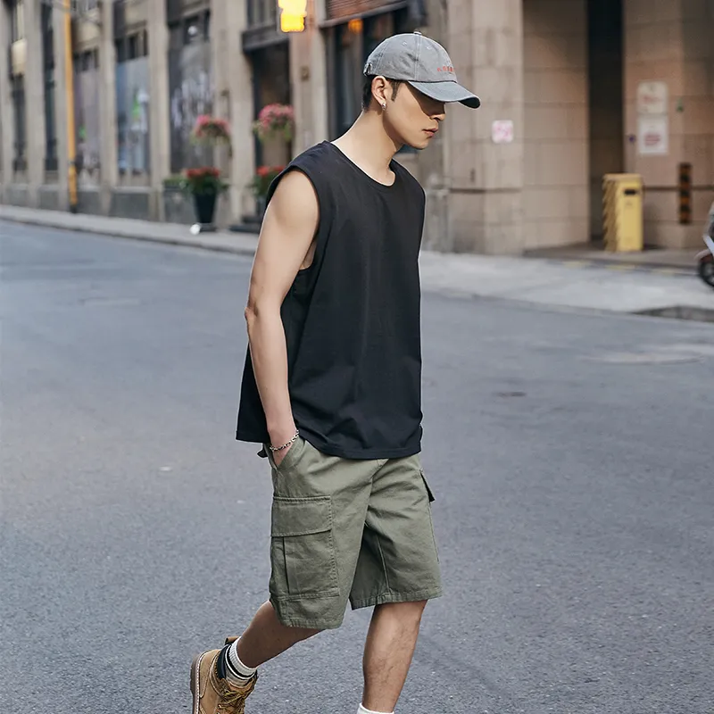 Cotton Gene Men Tank Tops-7
