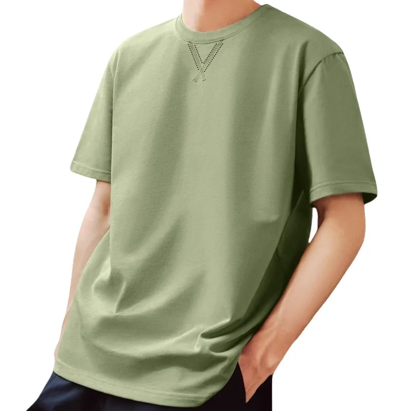 Cotton Gene Drop Shoulder Sleeve T Shirt Unisex-17