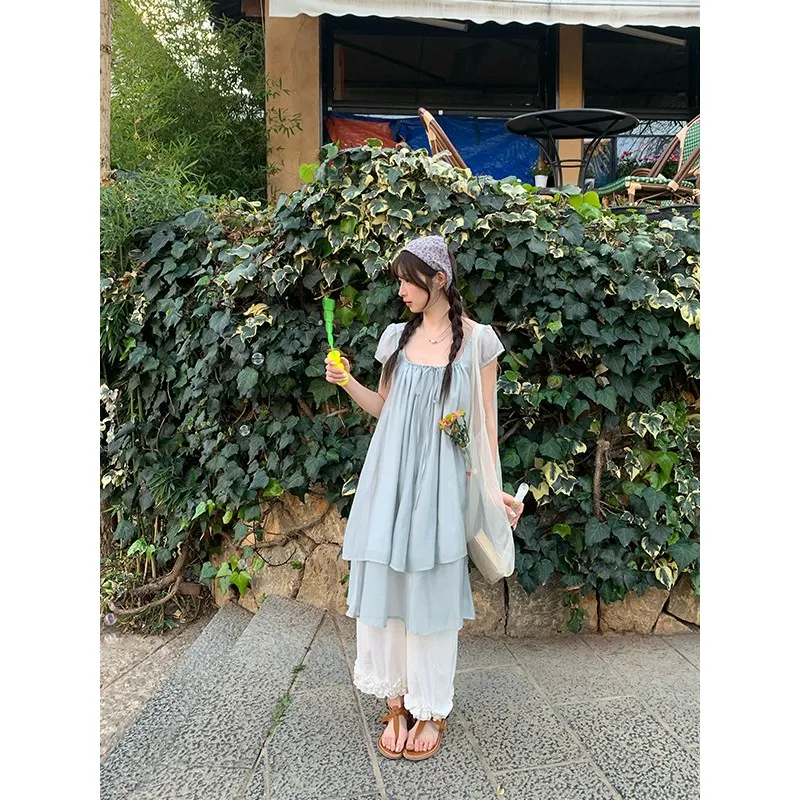 HUOLIDEDITU Mid Length Dress Women's-4