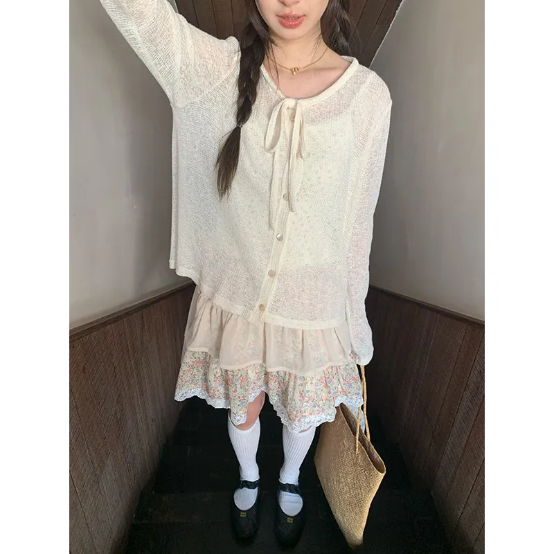 HUOLIDEDITU Knitwear Women's Apricot-1